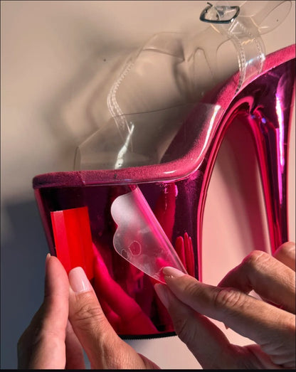 P♡LE MOM 正規品 PLEASERブランド用インビジブルヒールプロテクタープロシリーズ （シングル）– フラミンゴシリーズ